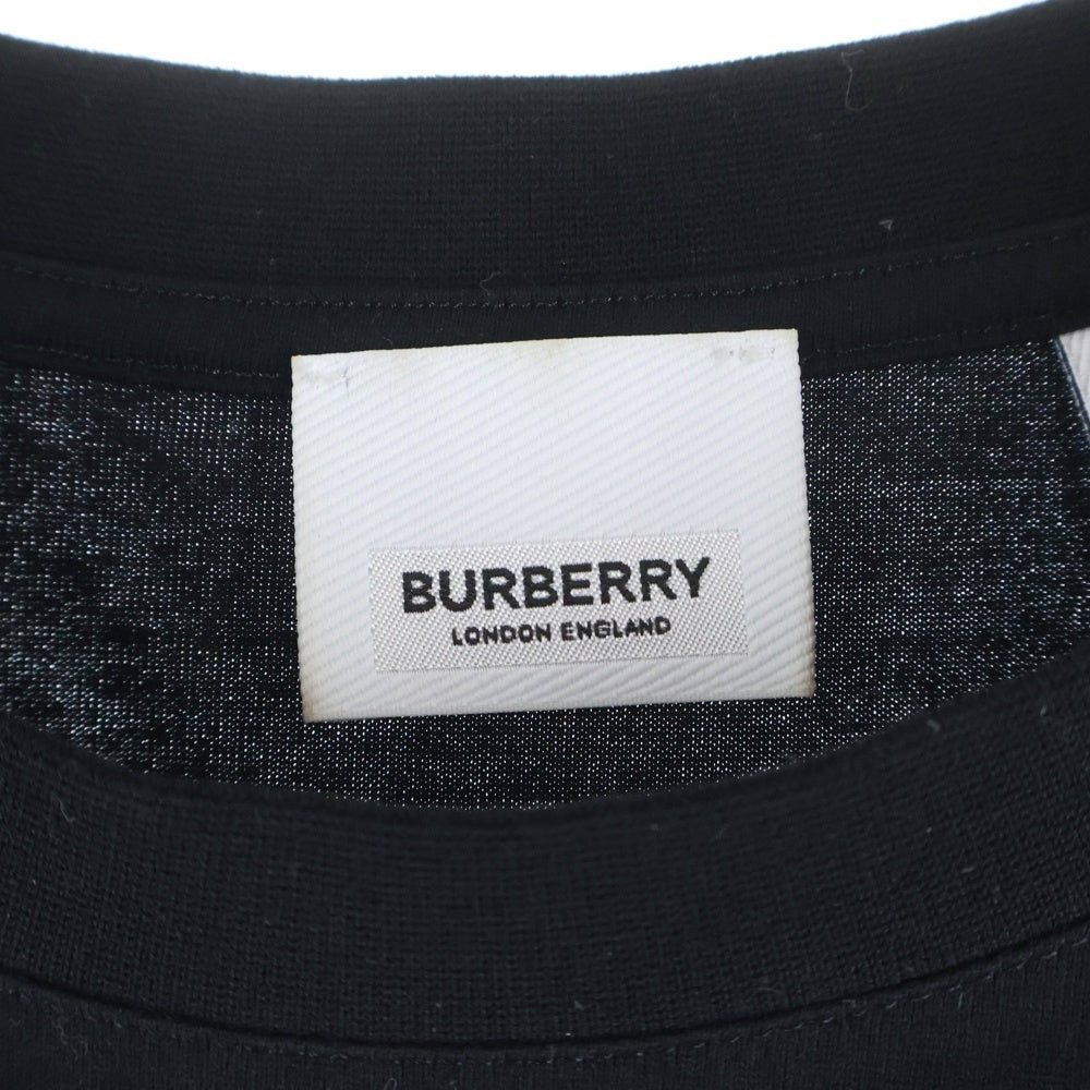 BURBERRY(バーバリー) フロントロゴプリント クルーネック 半袖Tシャツ ブラック 8053010/72M