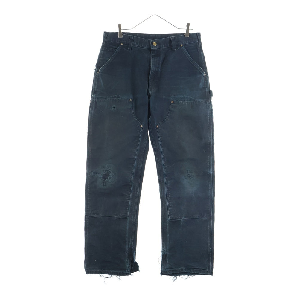 CARHARTT(カーハート) ダブルニー ボロ ダック地ペインターパンツ ブラック
