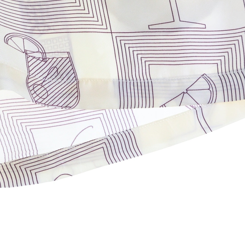 Loro Piana(ロロピアーナ) Bay Printed Silk Twill Shorts カクテル総柄プリント シルクショーツ ハーフパンツ アイボリー P01008293