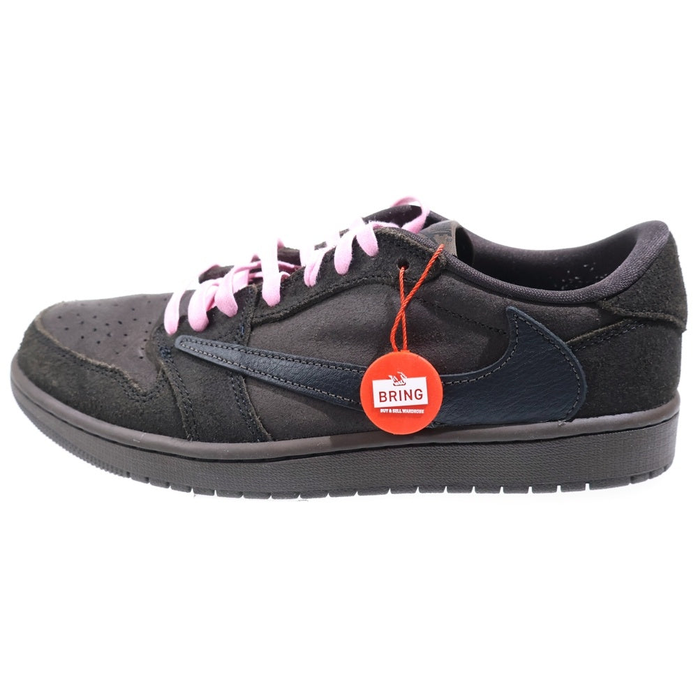 NIKE(ナイキ) ×TRAVIS SCOTT AIR JORDAN 1 LOW OG SP VELVET BROWN トラヴィススコット エアジョーダン 1 ベルベットブラウン ローカットスニーカー US10/28cm DM7866-202