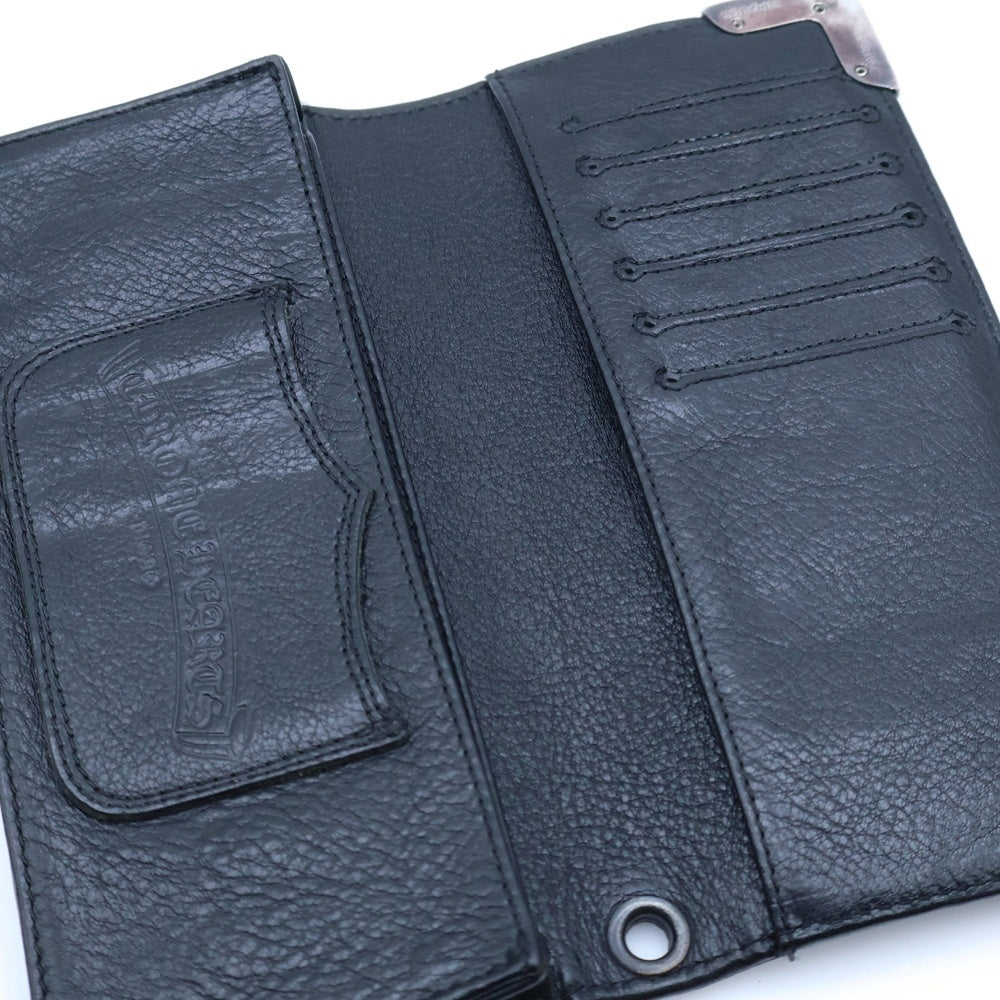 CHROME HEARTS(クロムハーツ) LNG SNGL FLD TIPS シングルフォールド レザーウォレット 財布 ブラック BCA380
