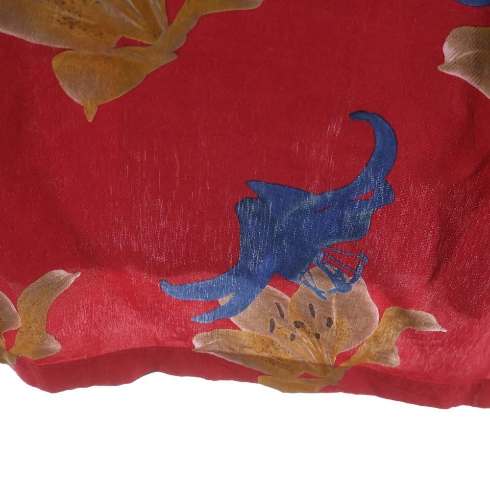 WACKO MARIA(ワコマリア) 20SS S/S HAWAIIAN SHIRT ショートスリーブハワイアンシャツ 総柄 半袖開襟シャツ レッド