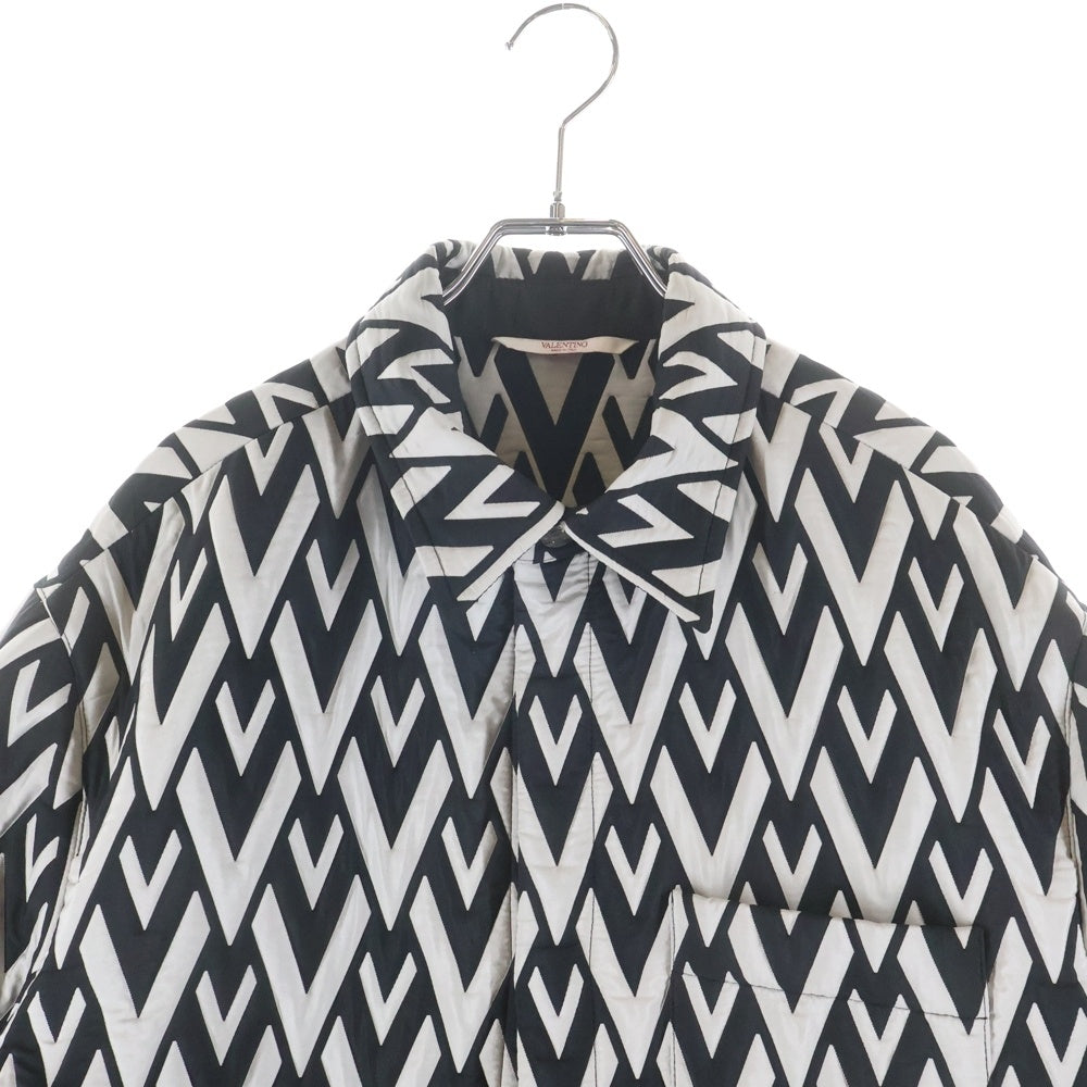 VALENTINO(ヴァレンティノ) Vロンバス オーバーサイズ シャツジャケット ホワイト/ブラック