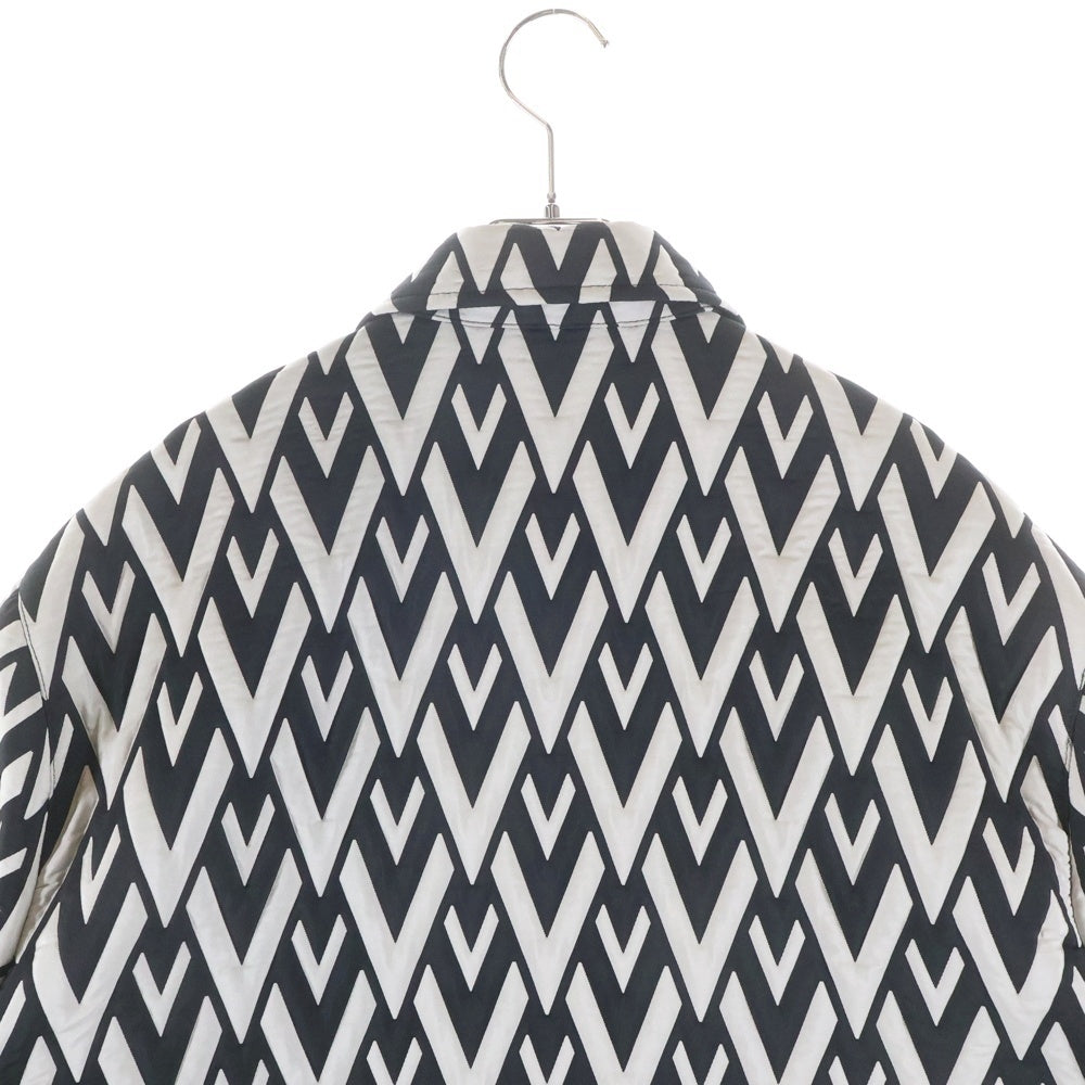 VALENTINO(ヴァレンティノ) Vロンバス オーバーサイズ シャツジャケット ホワイト/ブラック