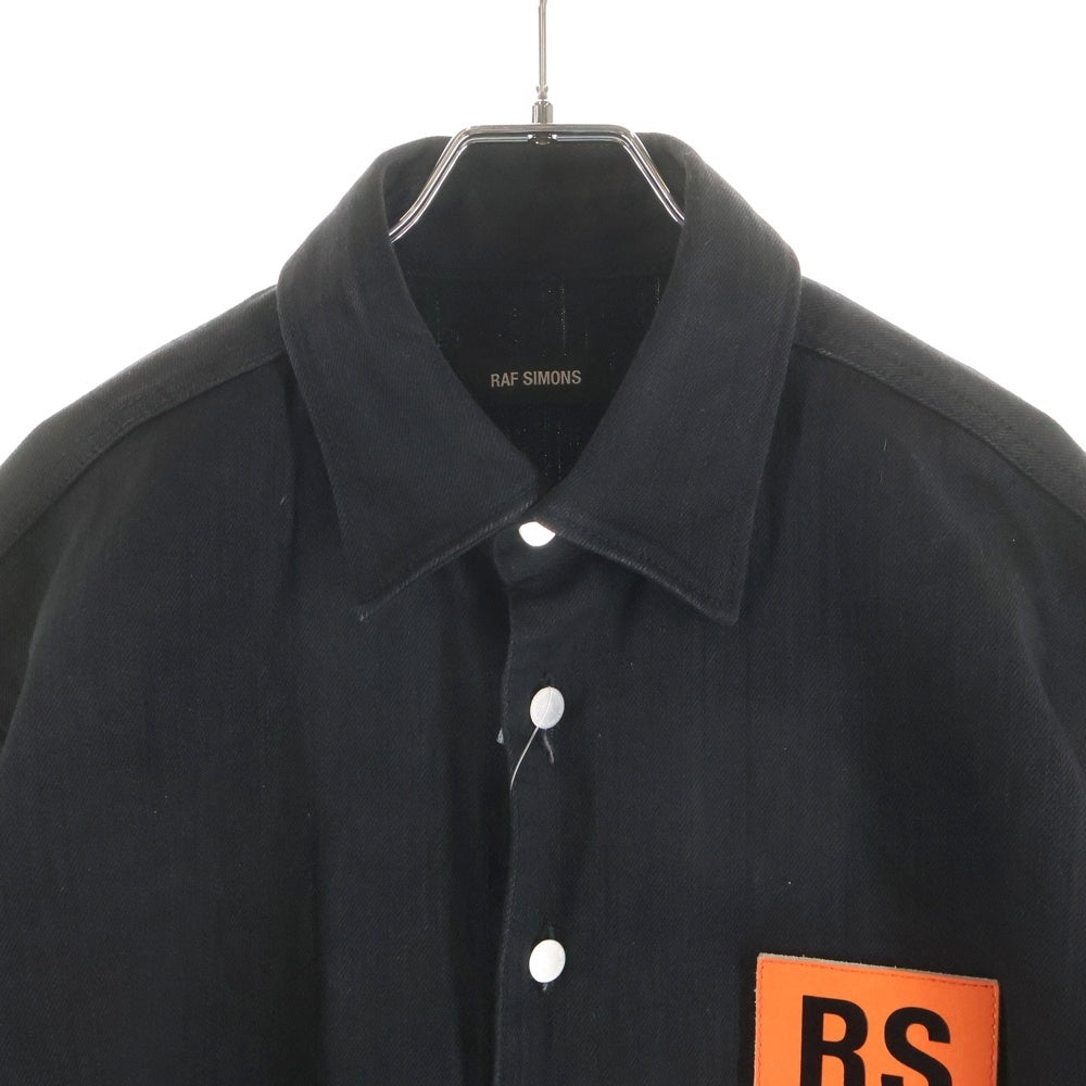RAF SIMONS(ラフシモンズ) CARRY OVER DENIM SHIRT キャリーオーバー デニム シャツ ブラック 182-241