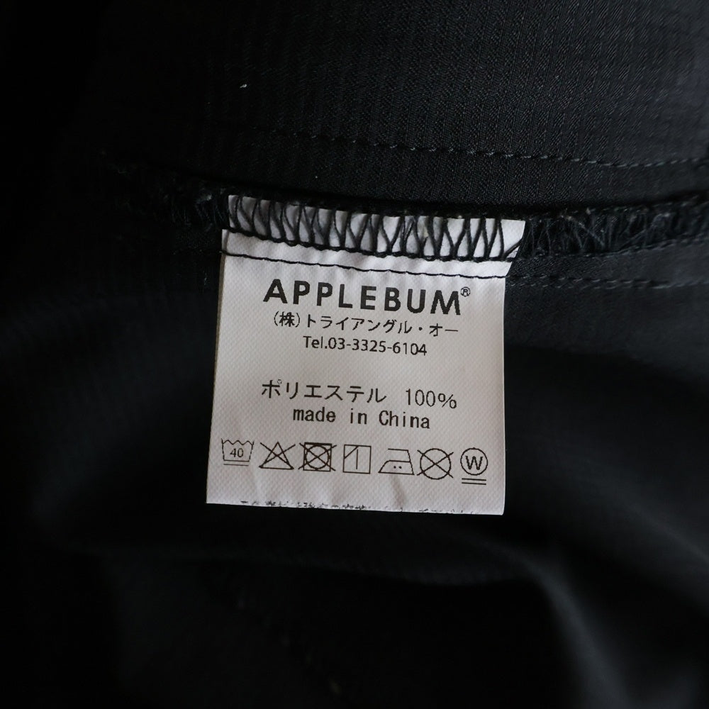 APPLEBUM(アップルバム) Active Pocket Tee アクティブ 胸ポケット付 クルーネック 半袖Tシャツ ブラック