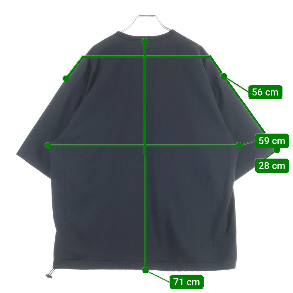 APPLEBUM(アップルバム) Active Pocket Tee アクティブ 胸ポケット付 クルーネック 半袖Tシャツ ブラック