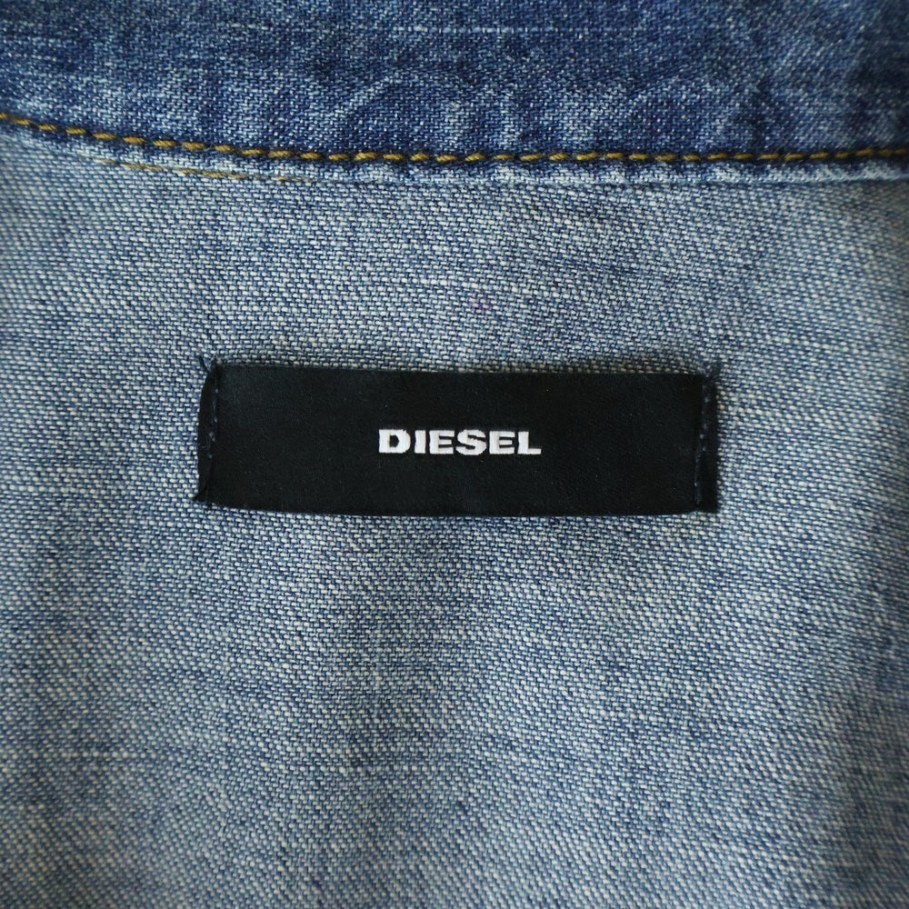 DIESEL(ディーゼル) ジップアップ デニムシャツ インディゴ レディース