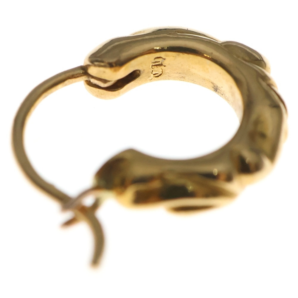 CHROME HEARTS(クロムハーツ) 22K TNY HOOP SCRL タイニースクロールフープピアス ゴールド