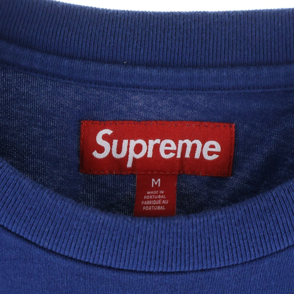 SUPREME(シュプリーム) 25SS Small Box Logo Tee スモールボックスロゴ クルーネック 長袖Tシャツ ブルー