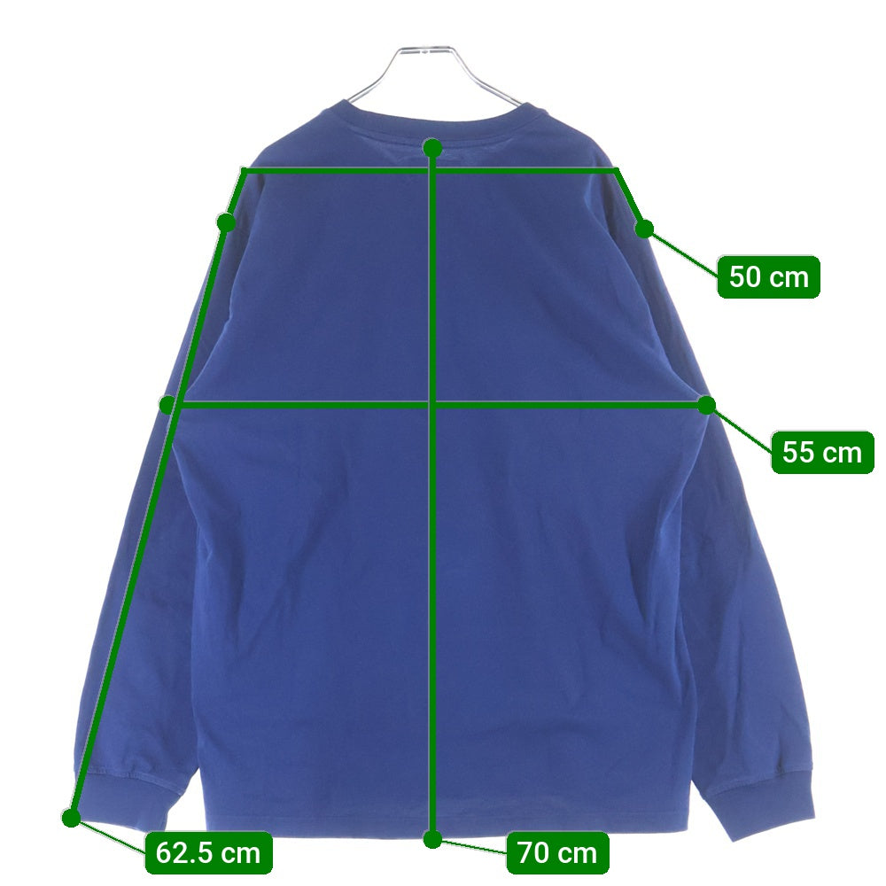 SUPREME(シュプリーム) 25SS Small Box Logo Tee スモールボックスロゴ クルーネック 長袖Tシャツ ブルー