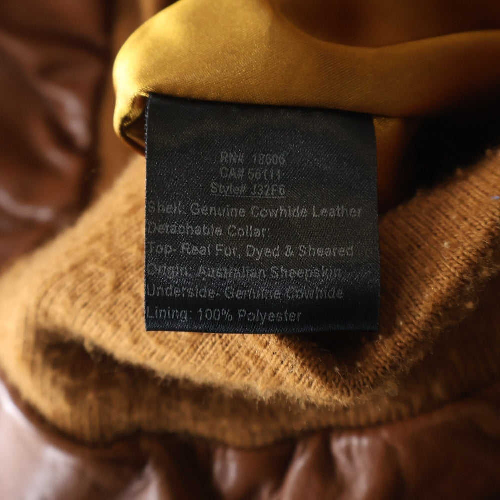 SUPREME(シュプリーム) ×Schott ショット レザー フライトジャケット ブラウン