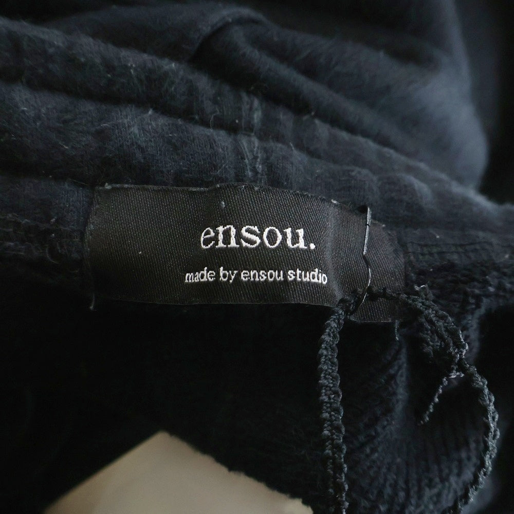 ensou.(エンソウ) Multi-Print Sweat Pants マルチプリント スウェットパンツ ジョガーパンツ ブラック