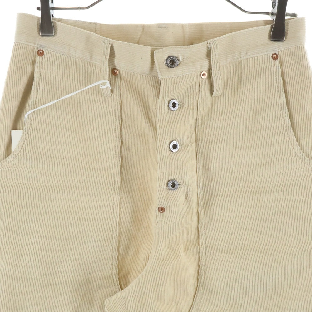 SUGARHILL(シュガーヒル) 22AW Corduroy Double Knee Wide Trousers コーデュロイ ダブルニー ワイドトラウザー パンツ アイボリー 22AWPT16