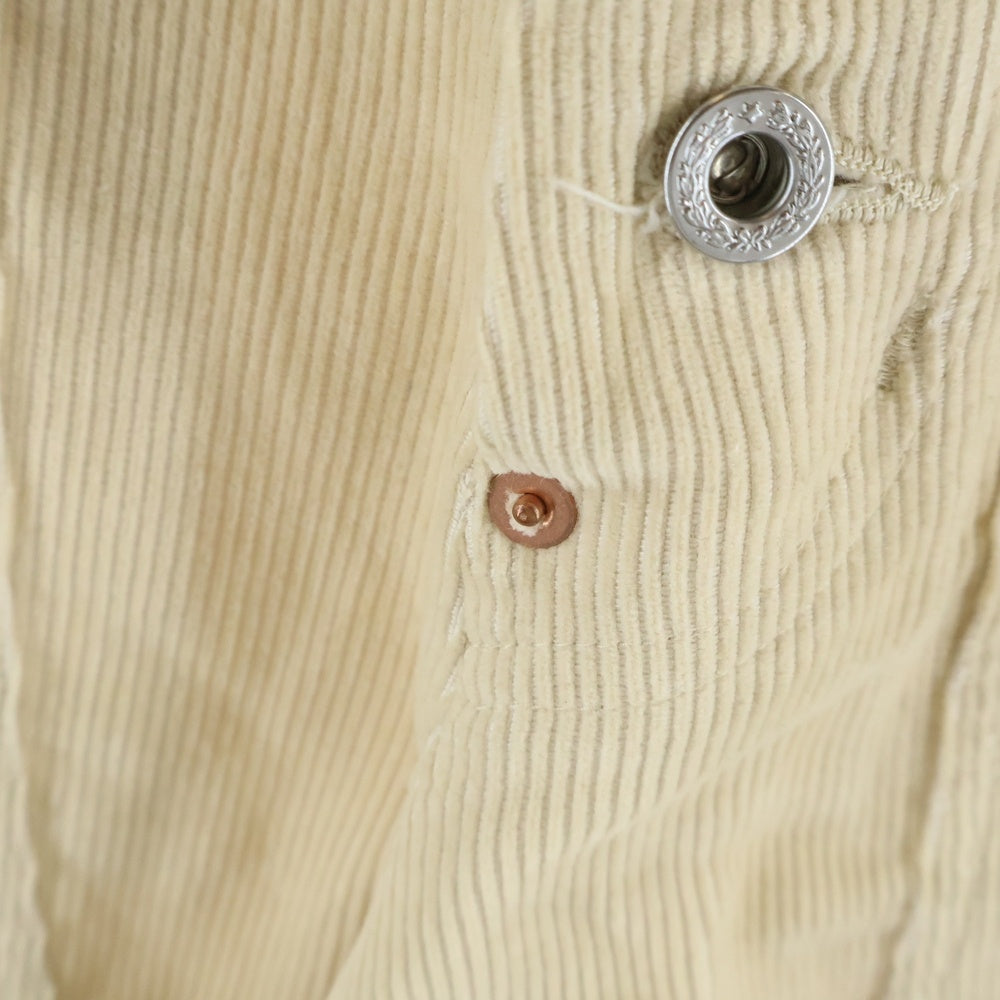 SUGARHILL(シュガーヒル) 22AW Corduroy Double Knee Wide Trousers コーデュロイ ダブルニー ワイドトラウザー パンツ アイボリー 22AWPT16