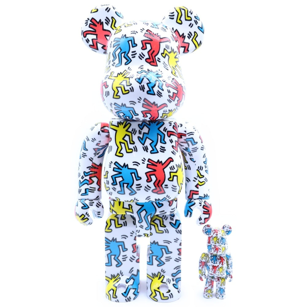 MEDICOM TOY(メディコムトイ) BE@RBRICK KEITH HARING ベアブリック キースヘリング マルチカラー 400%/100%