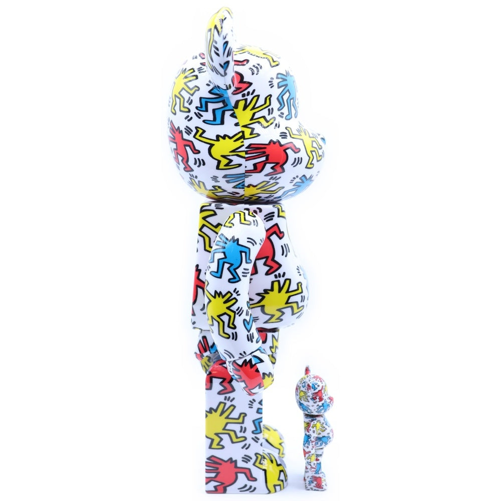 MEDICOM TOY(メディコムトイ) BE@RBRICK KEITH HARING ベアブリック キースヘリング マルチカラー 400%/100%