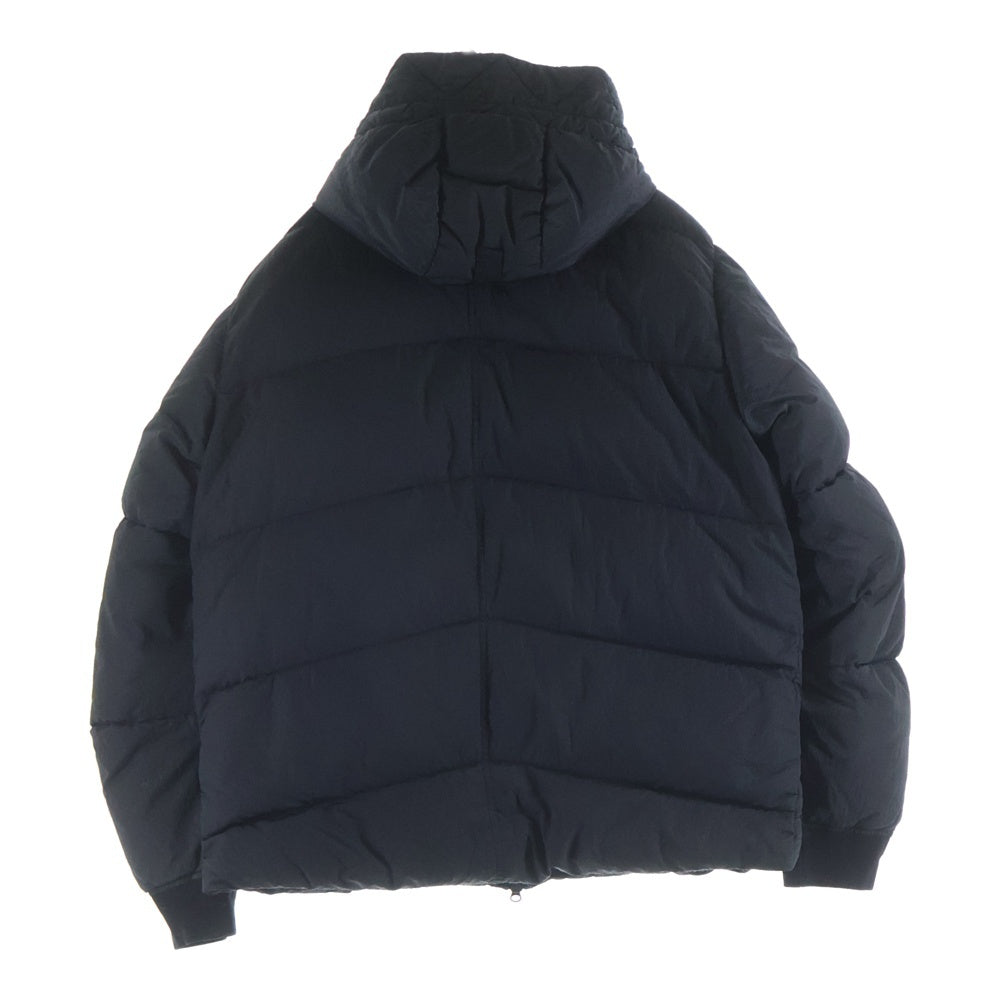 STONE ISLAND(ストーンアイランド) 19AW NYLON METAL WATRO RIPSTOP DOWN ナイロンメタル リップストップ 胸ロゴパッチ ダウンジャケット ブラック 711540532