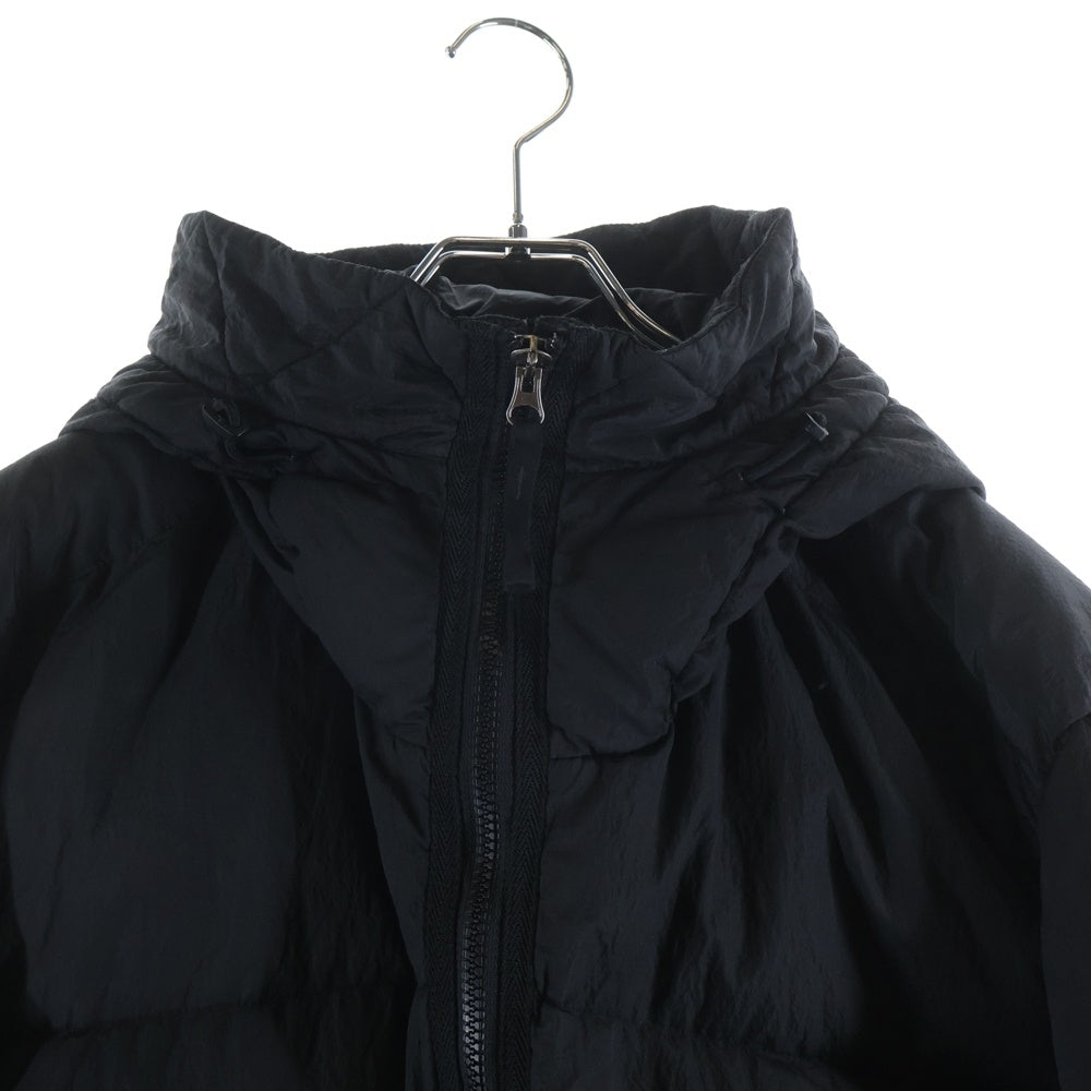 STONE ISLAND(ストーンアイランド) 19AW NYLON METAL WATRO RIPSTOP DOWN ナイロンメタル リップストップ 胸ロゴパッチ ダウンジャケット ブラック 711540532