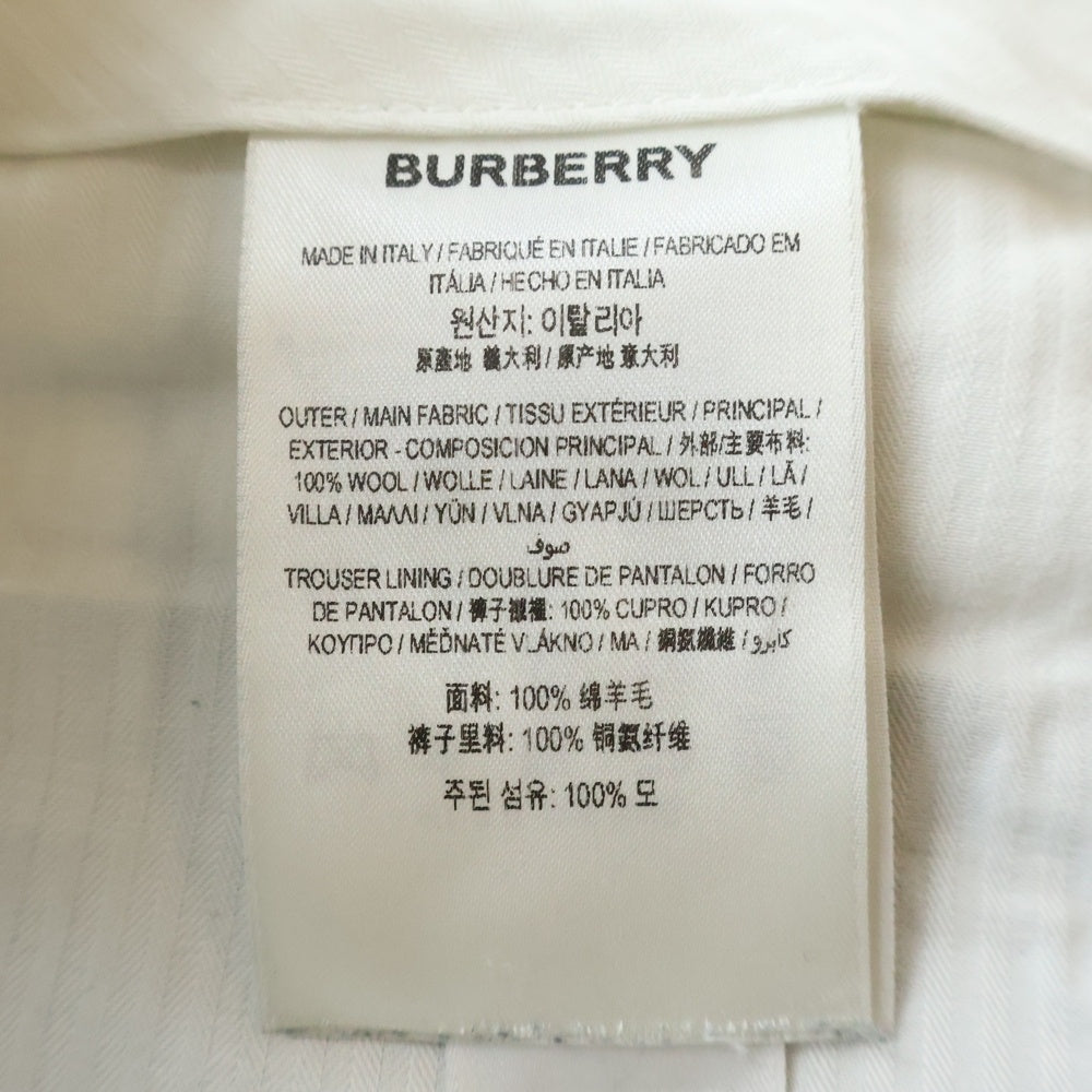 BURBERRY(バーバリー) 2タック ストレート スラックスパンツ ブラック ITLARSPA15FIL