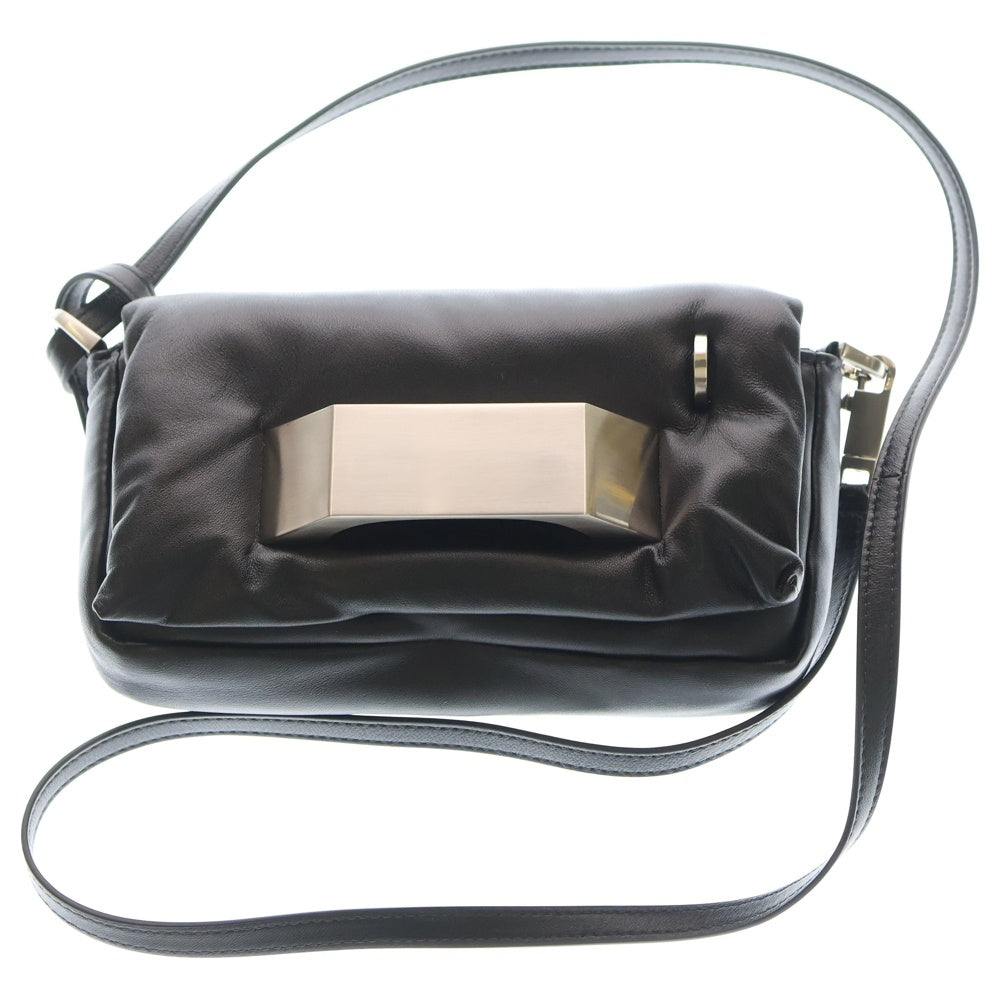 Rick Owens(リックオウエンス) 24AW PILLOW GRIFFIN レザー ショルダーバッグ ブラック RA01D0445