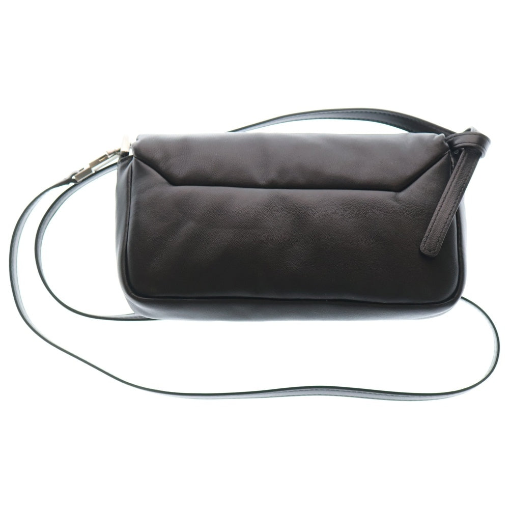 Rick Owens(リックオウエンス) 24AW PILLOW GRIFFIN レザー ショルダーバッグ ブラック RA01D0445