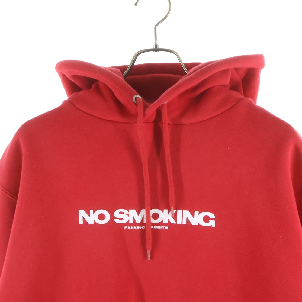 FR2(エフアールツー) 両面プリント アームプリント プルオーバーパーカー フーディー レッド