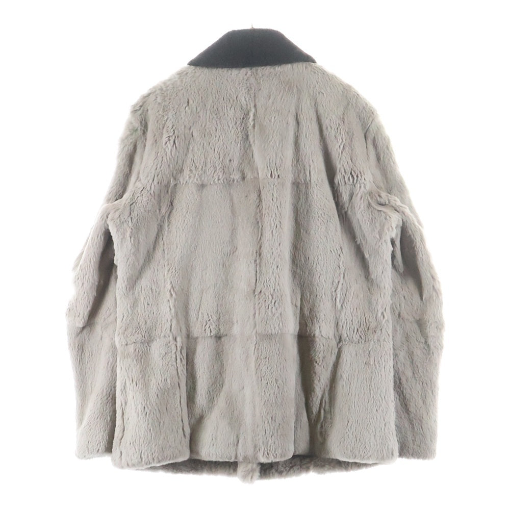 GIORGIO ARMANI(ジョルジオアルマーニ) 襟ムートン ダブルブレストジャケット コート ブラウン PSG01P PSP29