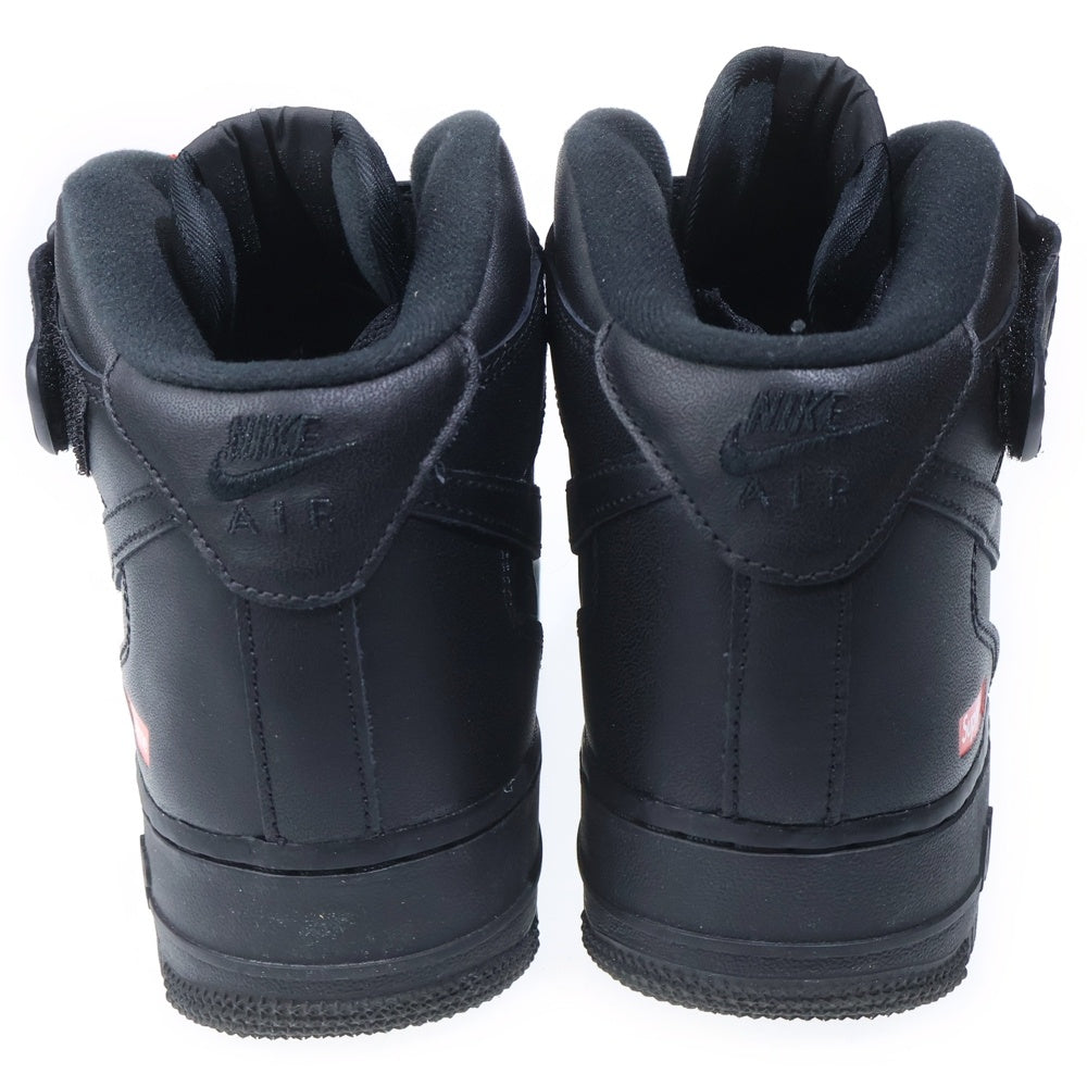 SUPREME(シュプリーム) AIR FORCE1 MID SP シュプリーム エアフォース1 ミッドカットスニーカー ブラック US9/27cm FZ8784-001