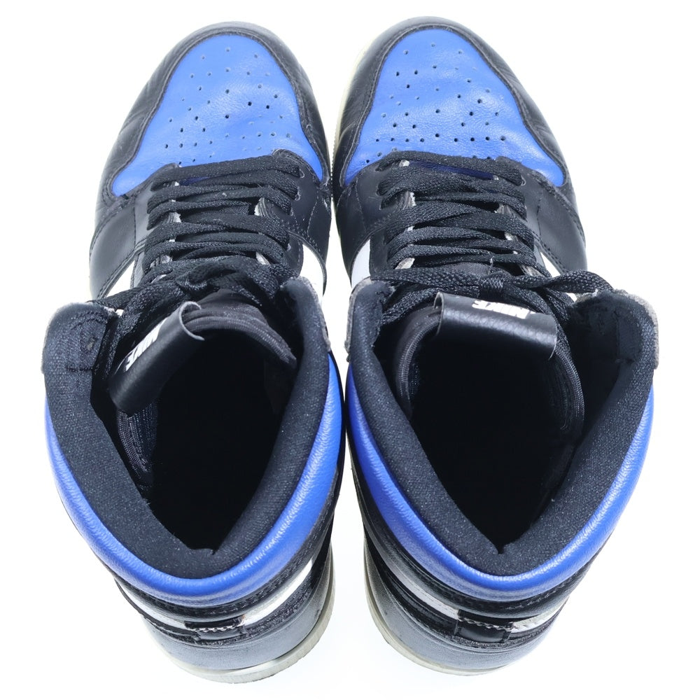 NIKE(ナイキ) AIR JORDAN 1 RETRO HIGH OG ROYAL TOE エアジョーダン1 レトロ ハイ OG ロイヤルトゥ (2020) スニーカー 555088-041 ブラック/ブルー US9.5/27.5cm