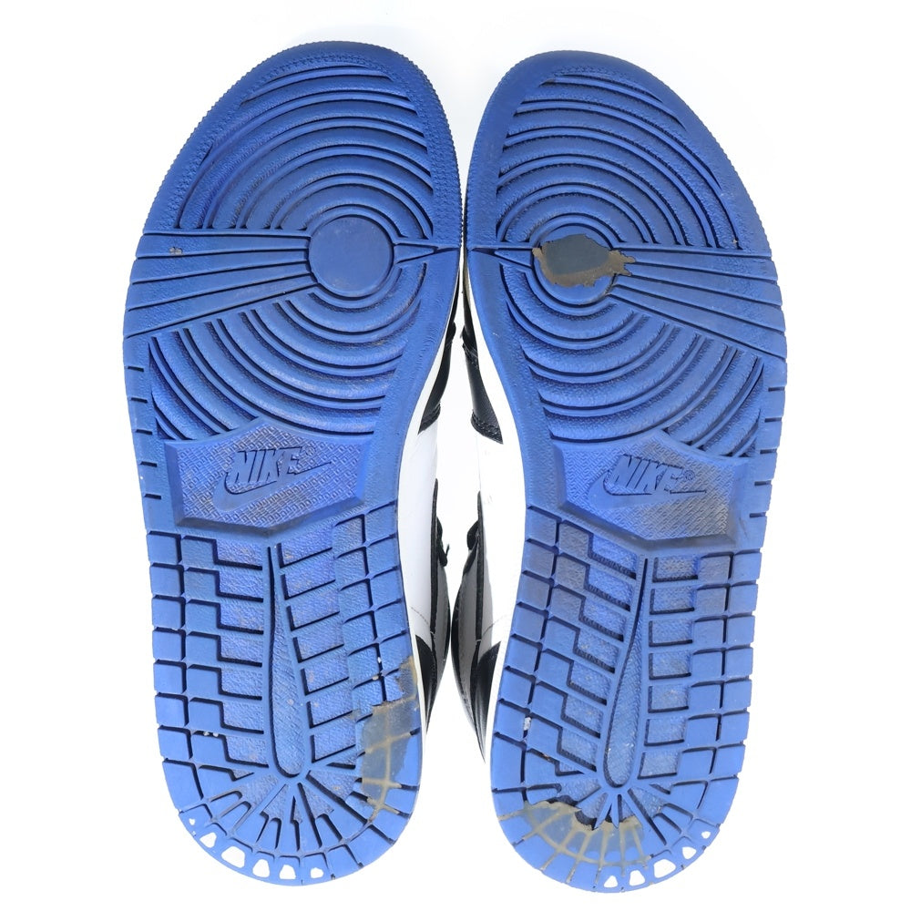 NIKE(ナイキ) AIR JORDAN 1 RETRO HIGH OG ROYAL TOE エアジョーダン1 レトロ ハイ OG ロイヤルトゥ (2020) スニーカー 555088-041 ブラック/ブルー US9.5/27.5cm