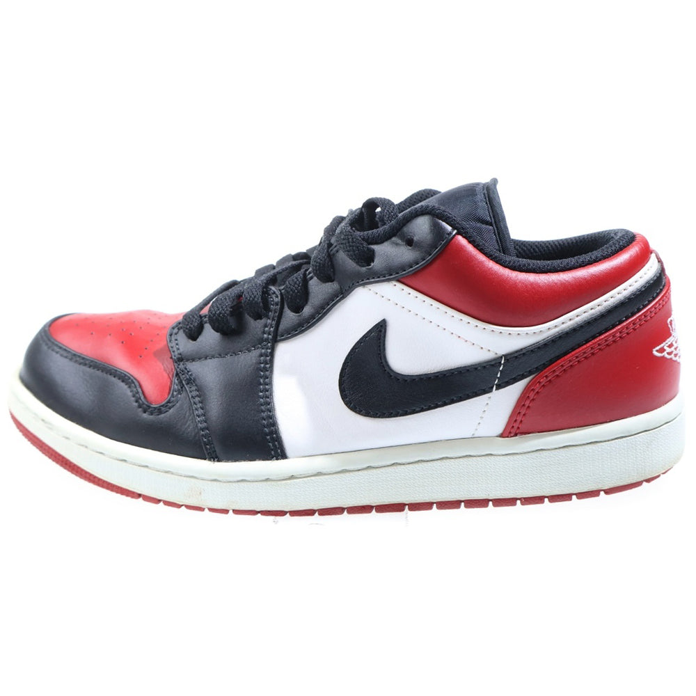 NIKE(ナイキ) AIR JORDAN 1 LOW BRED TOE エアジョーダン1 ロー ブレッドトゥ スニーカー 553558-612 レッド/ブラック US9.5/27.5cm US9.5/27.5cm