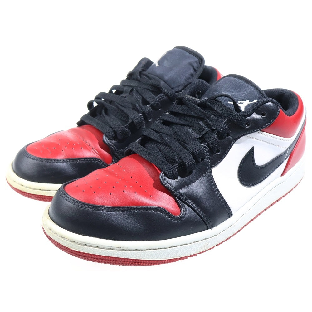 NIKE(ナイキ) AIR JORDAN 1 LOW BRED TOE エアジョーダン1 ロー ブレッドトゥ スニーカー 553558-612 レッド/ブラック US9.5/27.5cm US9.5/27.5cm