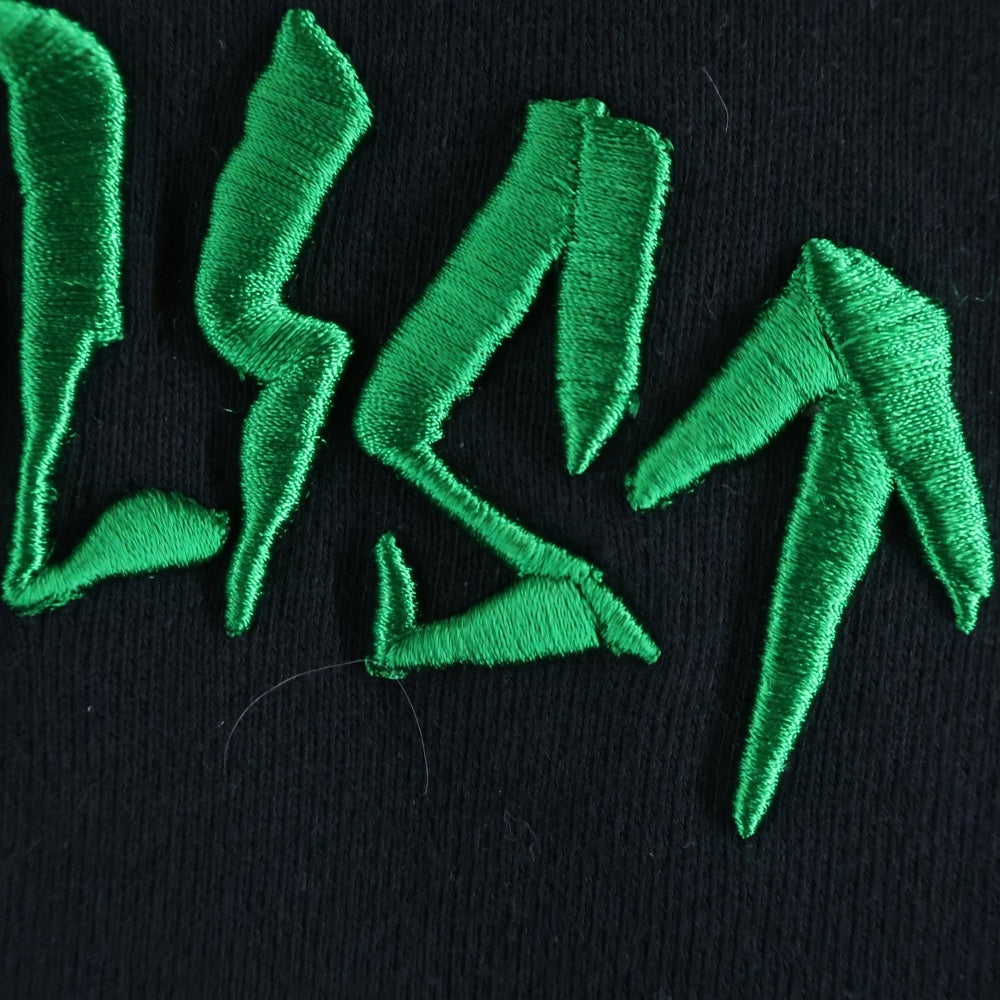 cvtvlist(カタリスト) 23SS USUAL TEE フロントロゴ刺繍 クルーネック 半袖Tシャツ ブラック 2301050301