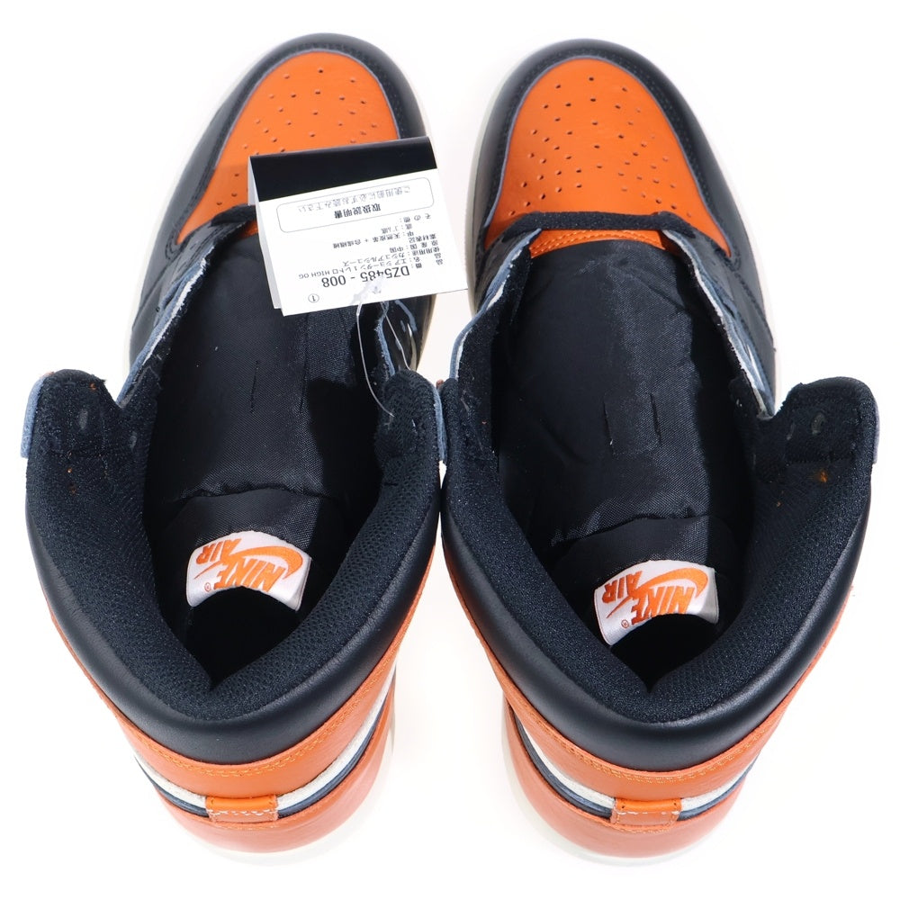 NIKE(ナイキ) AIR JORDAN 1 RETRO HIGH OG Shattered Backboard エアジョーダン1 レトロ シャッタードバックボード ハイカットスニーカー オレンジ US10.5/28.5cm DZ5485-008