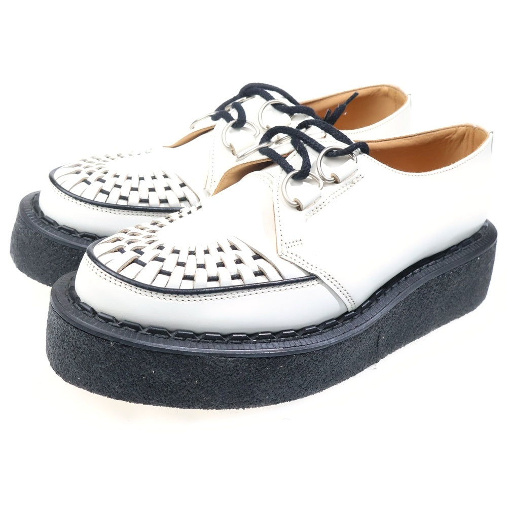 GEORGE COX(ジョージコックス) GIBSON ギブソン Dリング ラバーソール ローファー ホワイト 3588VIB