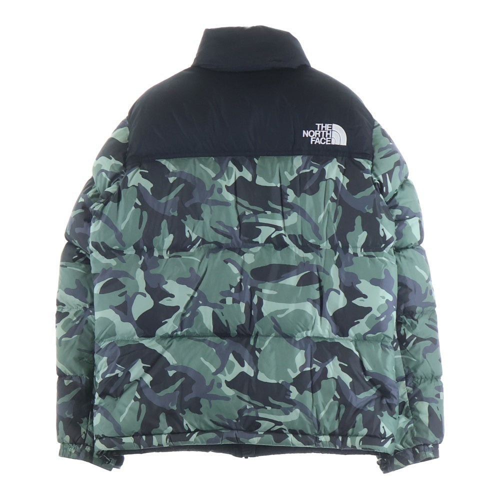 THE NORTH FACE(ザノースフェイス) NOVELTY NUPTSE JACKET ノベルティヌプシダウンジャケット カモフラ グリーン/ブラック ND91842