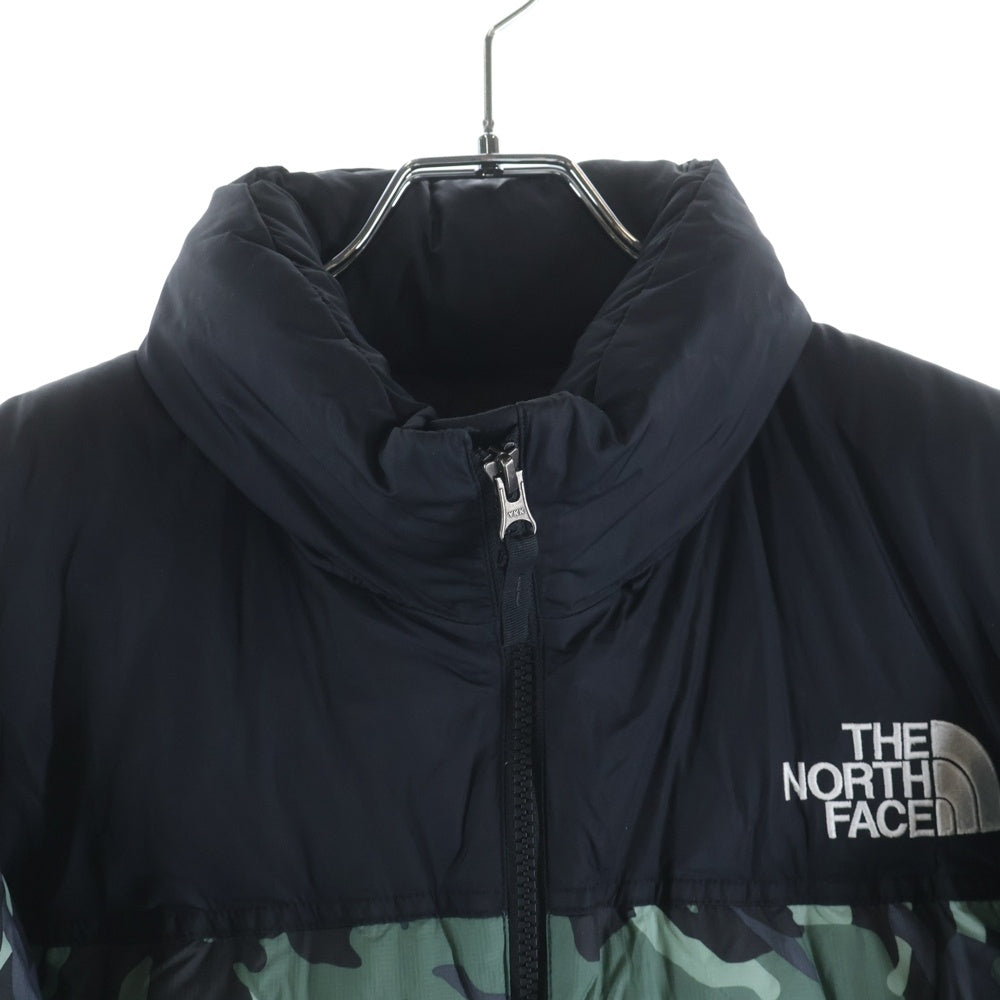 THE NORTH FACE(ザノースフェイス) NOVELTY NUPTSE JACKET ノベルティヌプシダウンジャケット カモフラ グリーン/ブラック ND91842