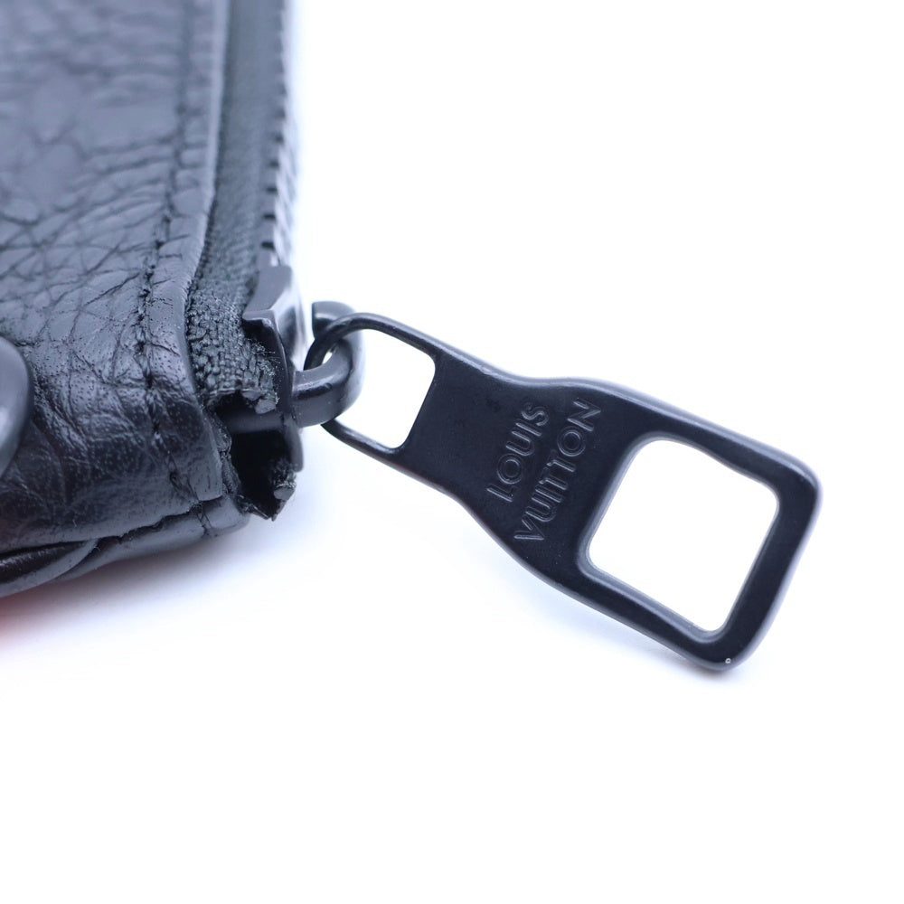 LOUIS VUITTON(ルイヴィトン) トリヨンモノグラム チェーン付 レザーコインケース ブラック M67452