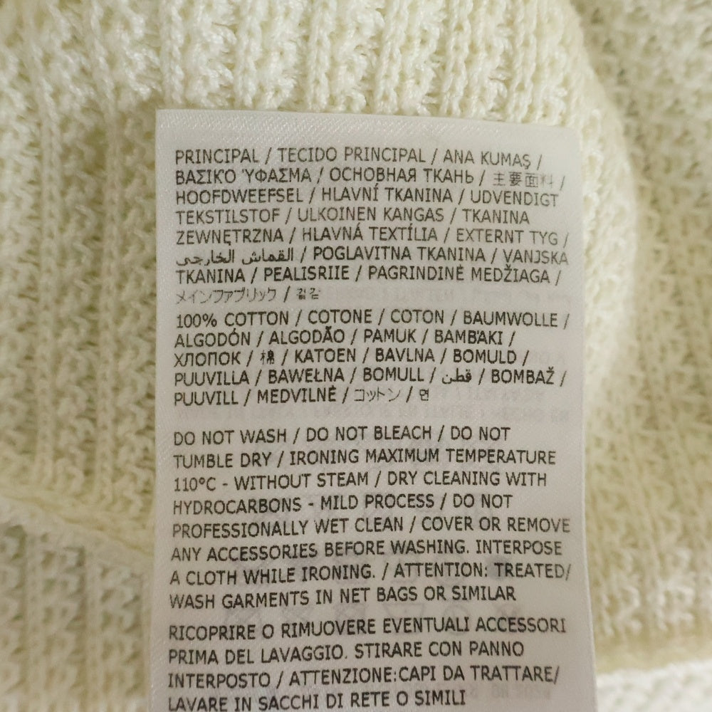 JIL SANDER(ジルサンダー) 25SS Short Sleeve Knit Polo ショート丈 ニット 半袖ポロシャツ ホワイト J22GL0113 J15434 レディース