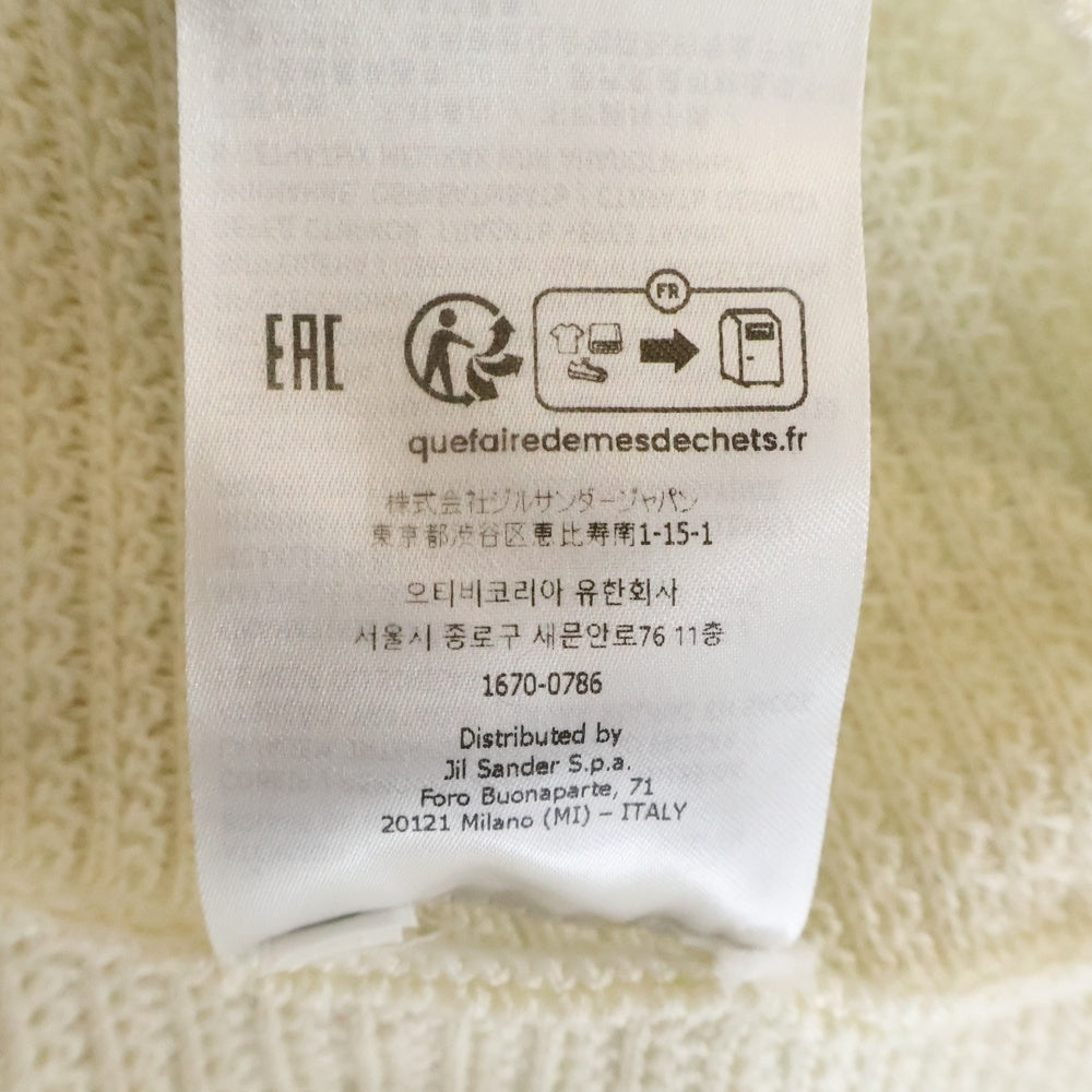 JIL SANDER(ジルサンダー) 25SS Short Sleeve Knit Polo ショート丈 ニット 半袖ポロシャツ ホワイト J22GL0113 J15434 レディース