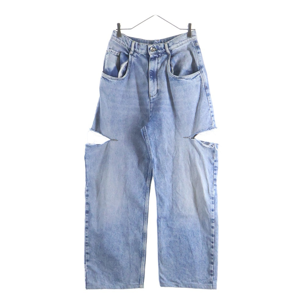 Maison Martin Margiela(メゾンマルタンマルジェラ) SLASH DETAIL DENIM PANTS ダメージ加工 デニムパンツ インディゴ S51LA0051 S30513