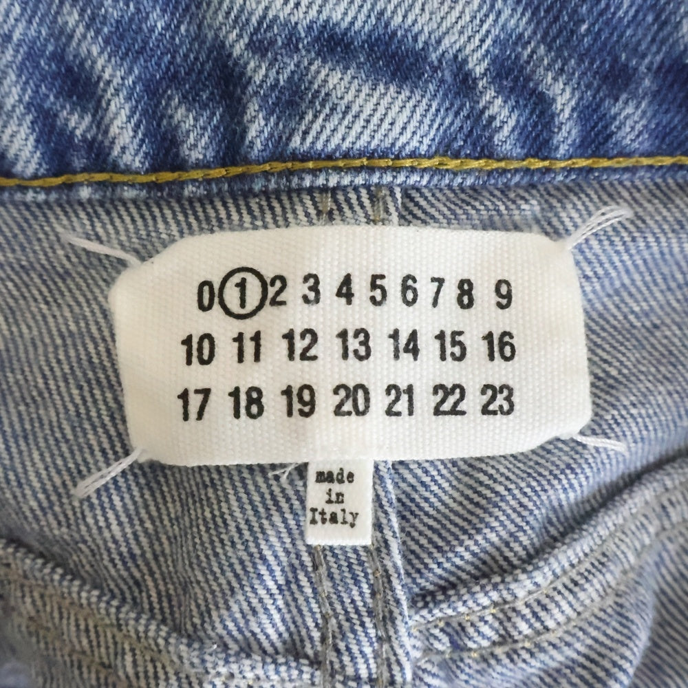 Maison Martin Margiela(メゾンマルタンマルジェラ) SLASH DETAIL DENIM PANTS ダメージ加工 デニムパンツ インディゴ S51LA0051 S30513