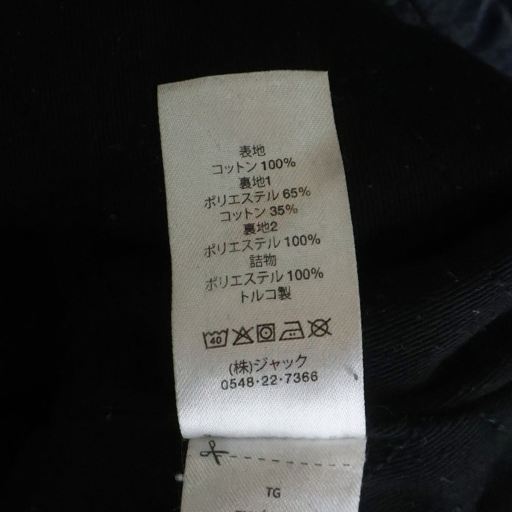 STUSSY(ステューシー) WASHED CANVAS SHOP JACKET ウォッシュドキャンバス ショップ 裏地キルティング デニムカバーオール ジャケット インディゴ