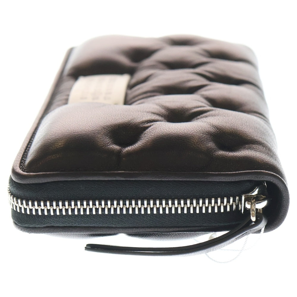 Maison Margiela(メゾンマルジェラ) Glam Slam グラムスラム ラウンドジップレザー長財布 ブラック SA1UI0030P6434 レディース