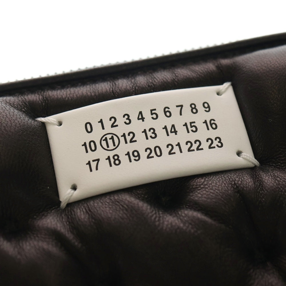 Maison Margiela(メゾンマルジェラ) Glam Slam グラムスラム ラウンドジップレザー長財布 ブラック SA1UI0030P6434 レディース