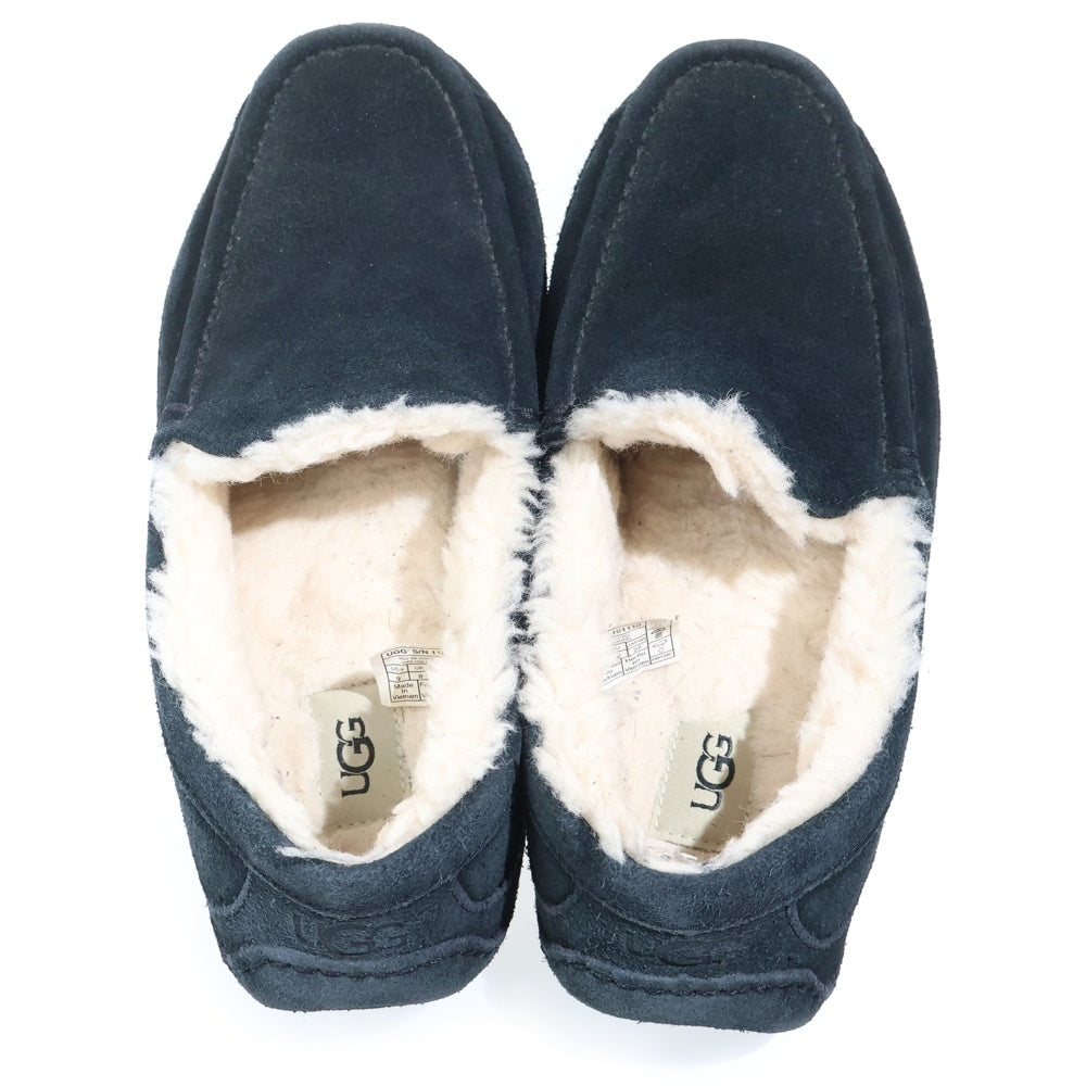 UGG(アグ) Ascot アスコット ファー付きムートンレザーローファー ブラック 1101110