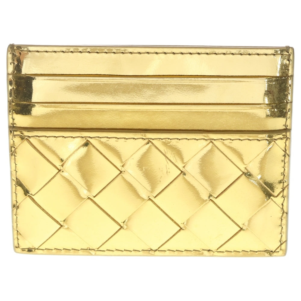 BOTTEGA VENETA(ボッテガヴェネタ) イントレチャート カードケース フラグメントケース ゴールド レディース