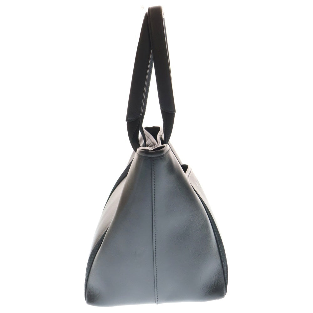 BALENCIAGA(バレンシアガ) BIARRITZ ミディアムトートバッグ ハンドバッグ フロントロゴ ブラック 810983 1000