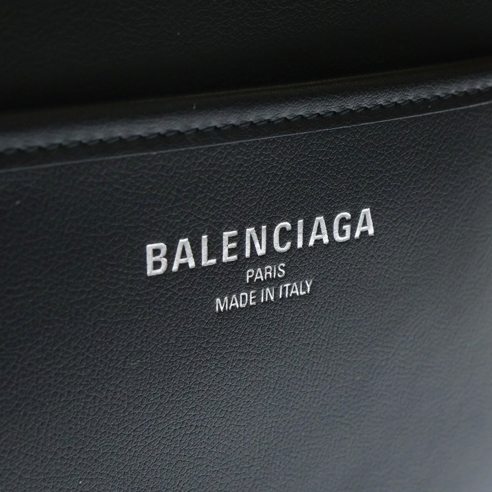 BALENCIAGA(バレンシアガ) BIARRITZ ミディアムトートバッグ ハンドバッグ フロントロゴ ブラック 810983 1000